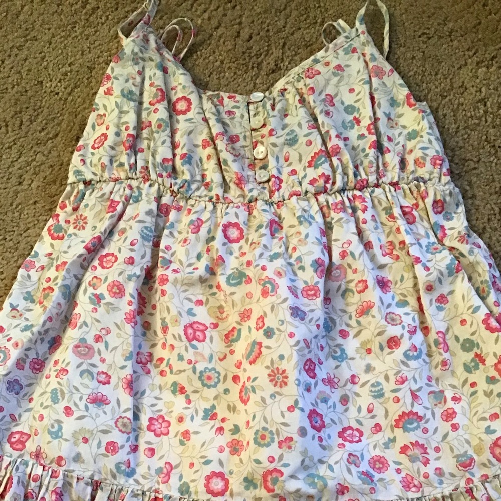 Floral print peplum top